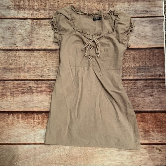 Nasty Gal Collection Tan Dress Size 10 - Picture 2 of 8